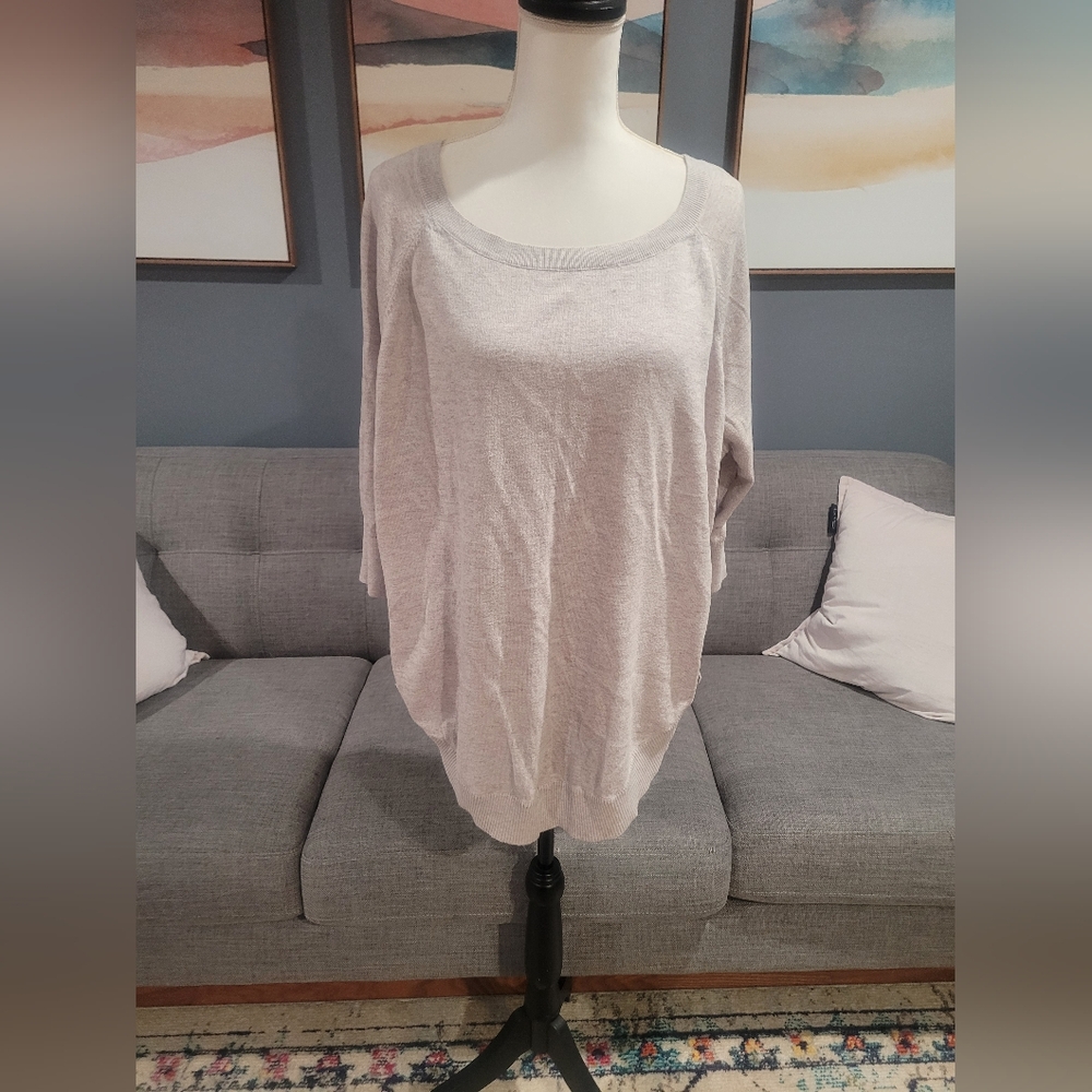 Express oversized scoop neck sweater L